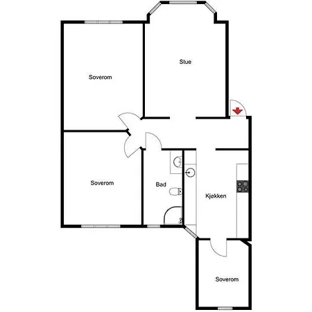 Spacious 3 Bedroom In The Heart Of Apartman *